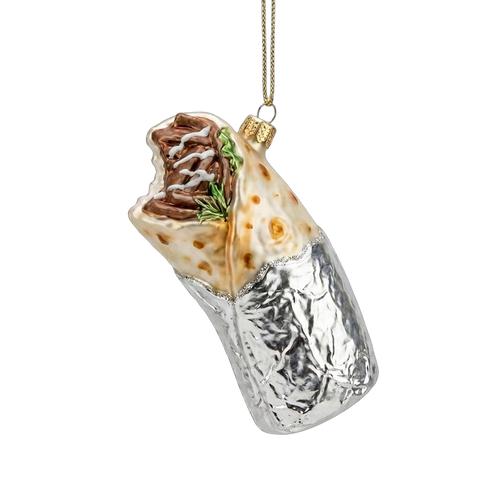 Dönertje klappen kerstbal