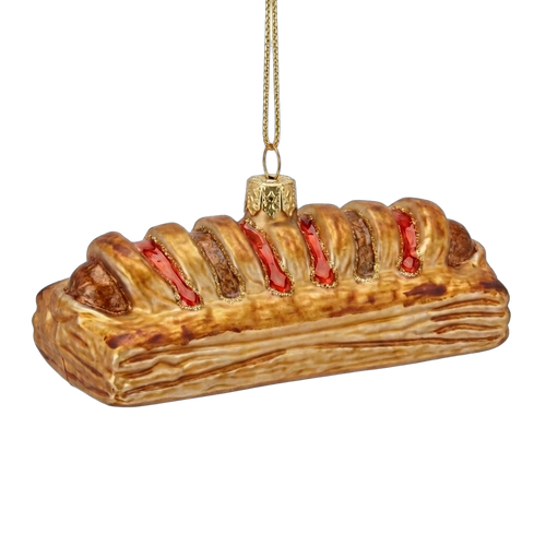Frikandelbroodje kerstbal